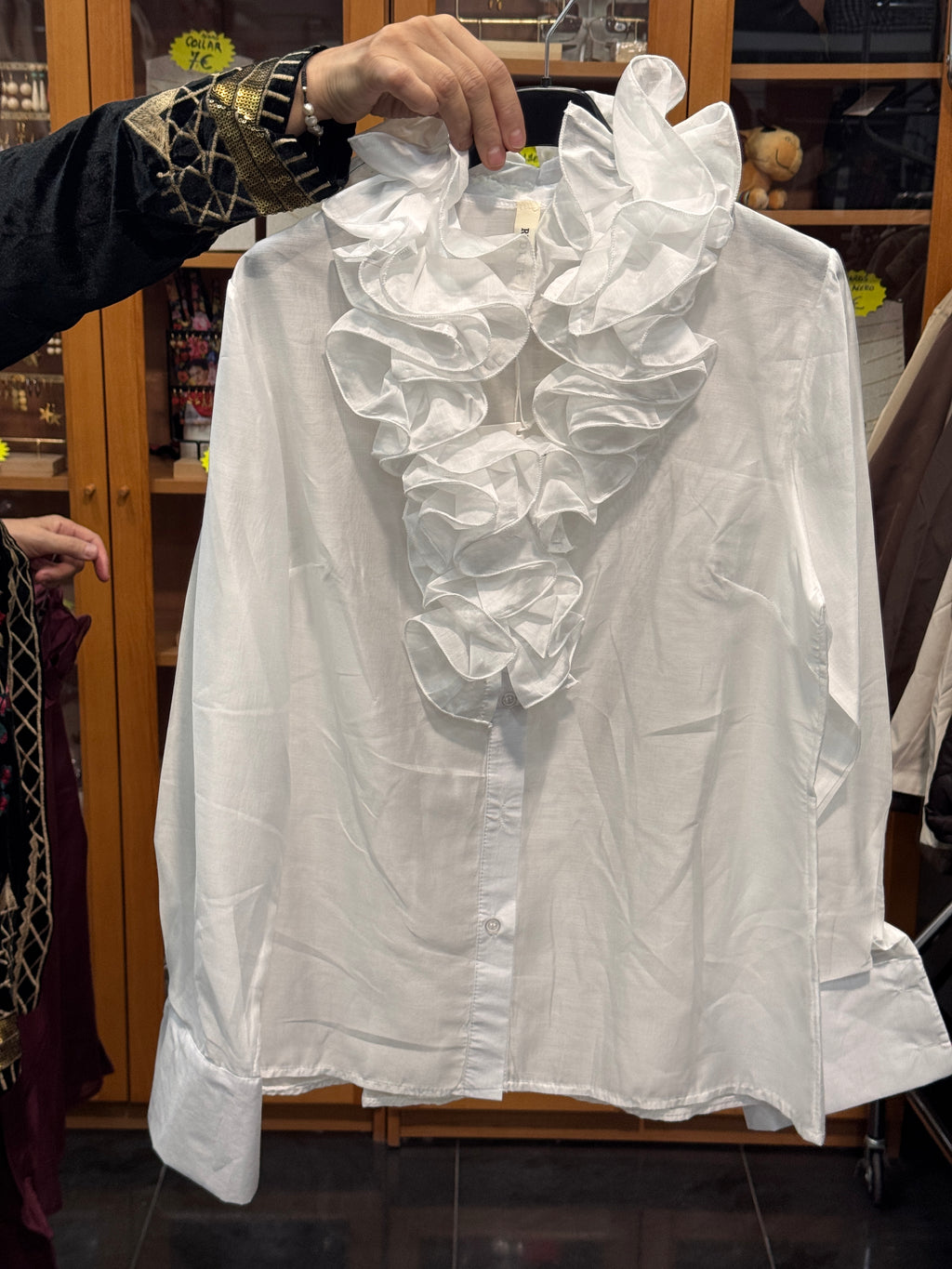 Blusa con Volante en Escote