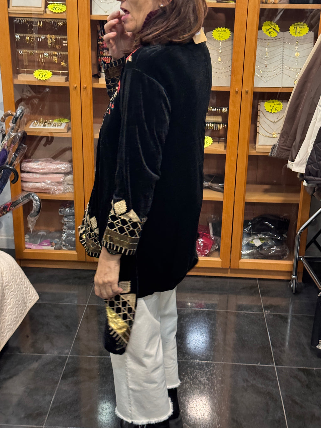 Chaqueta Kimono de Terciopelo